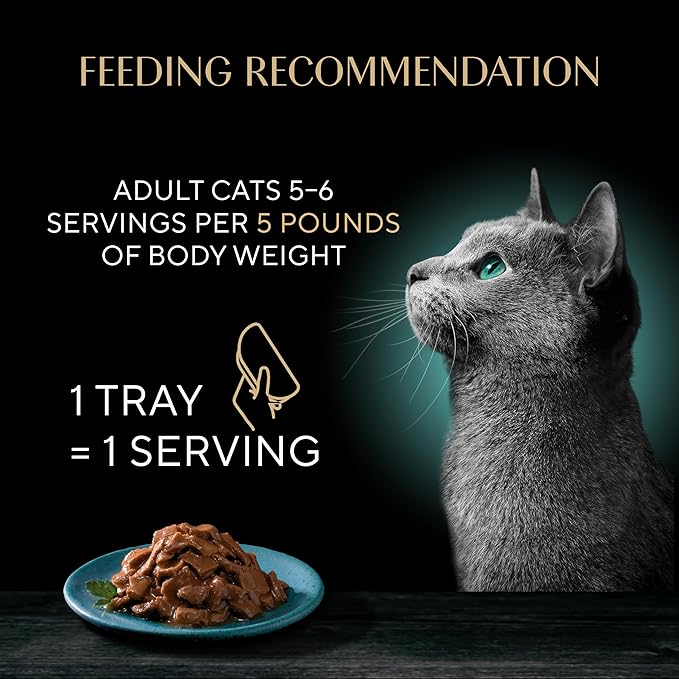 Sheba Perfect Portions Grilled in Savory Sauce Adult Wet Cat Food with Flaky Salmon in Gravy, 2.64 oz. Twin-Pack Trays, 24 Count, 48 Servings