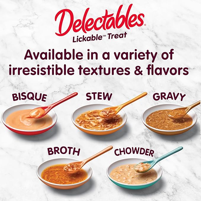 Delectables Bisque Lickable Wet Cat Treats - Tuna & Chicken, 1.4 oz (Pack of 12)
