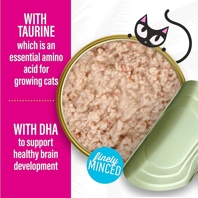 Tiki Cat Baby Pate, Wet Cat Food, Chicken, Duck & Duck Liver, 2.4 oz. Can (12 Count)