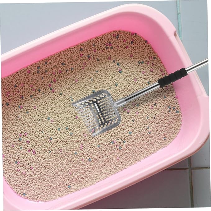 YARNOW Detachable Handle Cat Litter Scoop Tool for Cleaning Ergonomic Design Keeps Hands Compact and Space-Saving Cat Waste