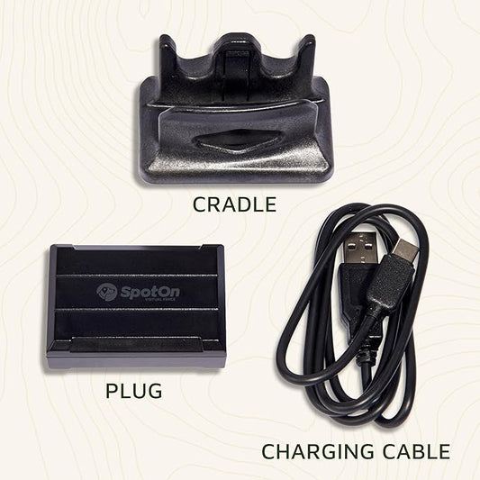 SpotOn GPS Dog Fence Charging Kit, Portable Charger for Wireless Dog Fence & GPS Tracker, Extended Battery Life Mode, Includes Collar Cradle, Plug & Cable, Collar Sold Separately