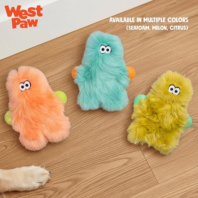 WEST PAW Rowdies Olaf Durable Plush Dog Toy with Reinforced HardyTex Fabric Hand Sewn Seams and Engaging Squeaker for Chewers and Cuddlers - Seafoam