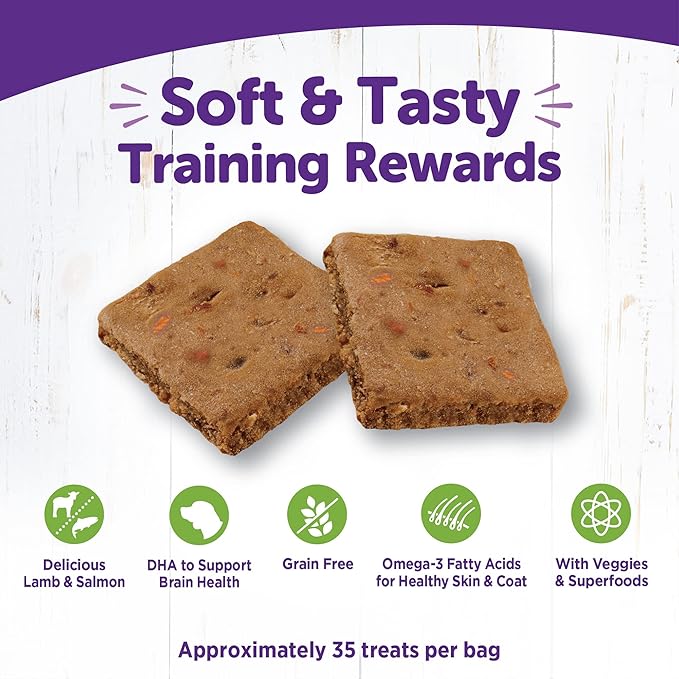 Wellness Dog Food and Treats Trial Bundle: Complete Health Dry Food, Chicken 5lb & Rewarding Life Soft Treats, Lamb and Salmon