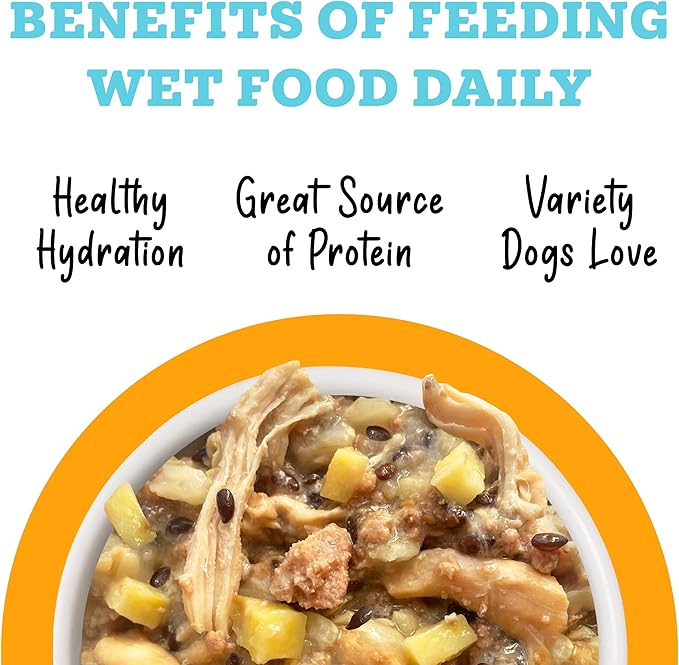 Weruva Awesome Shiny Wet Dog Food, Chicken & Brown Rice, 14oz Can (Pack of 10)