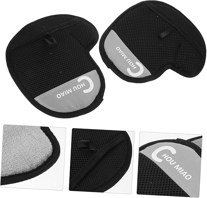 Yardwe 2pcs Double-Sided Pet Hair Remover Gloves for Cats Dogs Anti-Static Grooming Mitts for Efficient Shedding Control Washable Fur Removal Gloves for Home Car and Outdoor Cleaning
