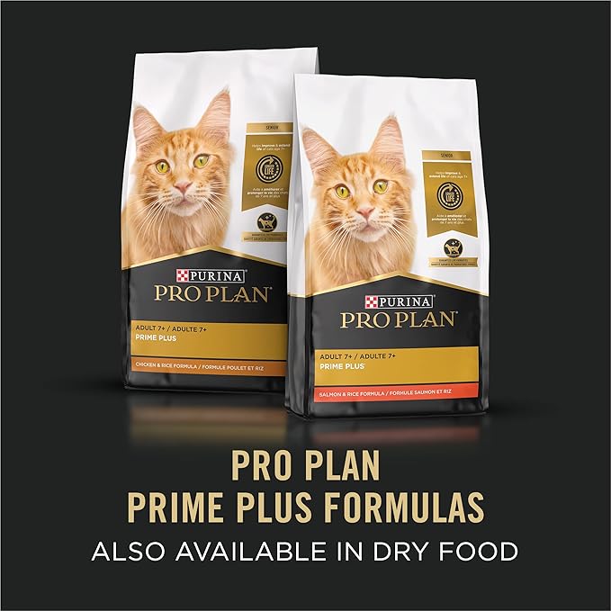 Purina Pro Plan Senior Cat Food Wet Pate, Ocean Whitefish and Salmon Entree - (Pack of 24) 3 oz. Pull-Top Cans