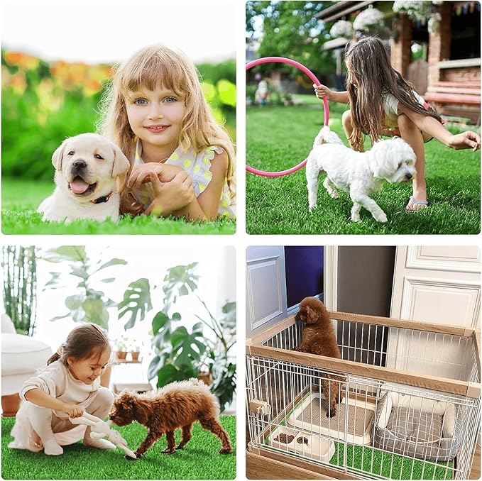 Artificial Grass Rug Turf for Dogs Indoor Outdoor Fake Grass for Dogs Potty Training Area Patio Lawn Decoration (59.1 x 39.3 Inch (Pack of 1))