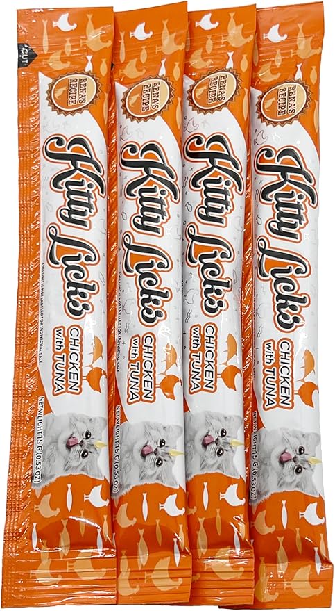 Rena's Recipe Kitty Licks Chicken Barrel (60 Tubes)