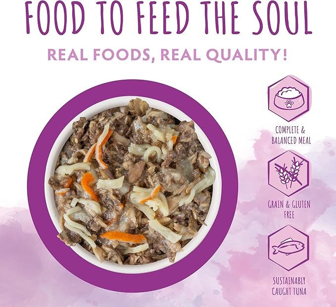 Soulistic Originals, Double Happiness Tuna and Crab Surimi Dinner in Gelée, 3oz Can, Pack of 12