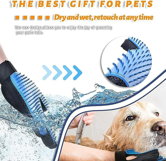 Pet Glove Cat Grooming Glove Cat Hair Deshedding Brush Remover Brush For Animal Gloves Dog Comb for Cats Bath Clean Massage Hair