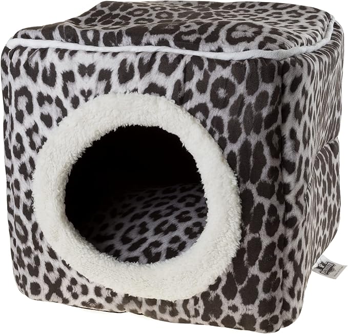 Cat House - Indoor Bed with Removable Foam Cushion - Cat Cave for Puppies, Rabbits, Guinea Pigs, and Other Small Animals by PETMAKER