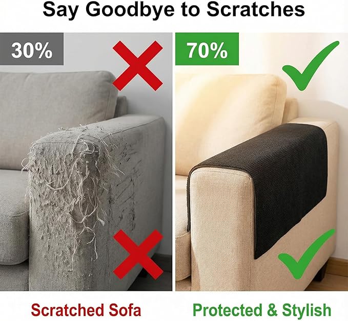 120"x15.8" Cat Scratch Mat Self-Adhesive Cat Scratch Carpet Trimmable Self-Adhesive Carpet Climb-Cat Scratcher for Couch, Sofa, Wall, Door Covering Tower and Replacement Pads (Black)