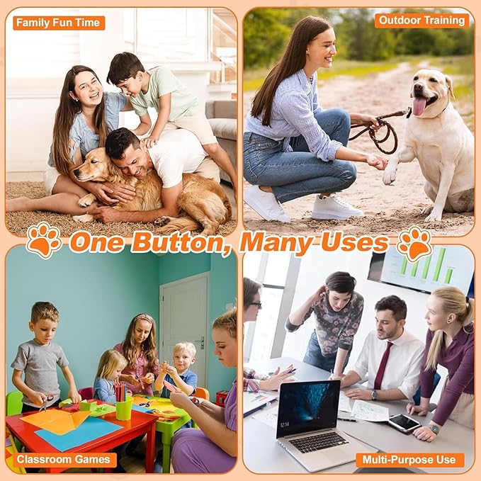 Dog Buttons for Communication, 16 Pcs 8 Color Dog Talking Button Set, 30s Recordable Voice Pet Training Buzzers, Speaking Buttons for Dogs & Cats with 4 Scene Stickers (Batteries Not Included)