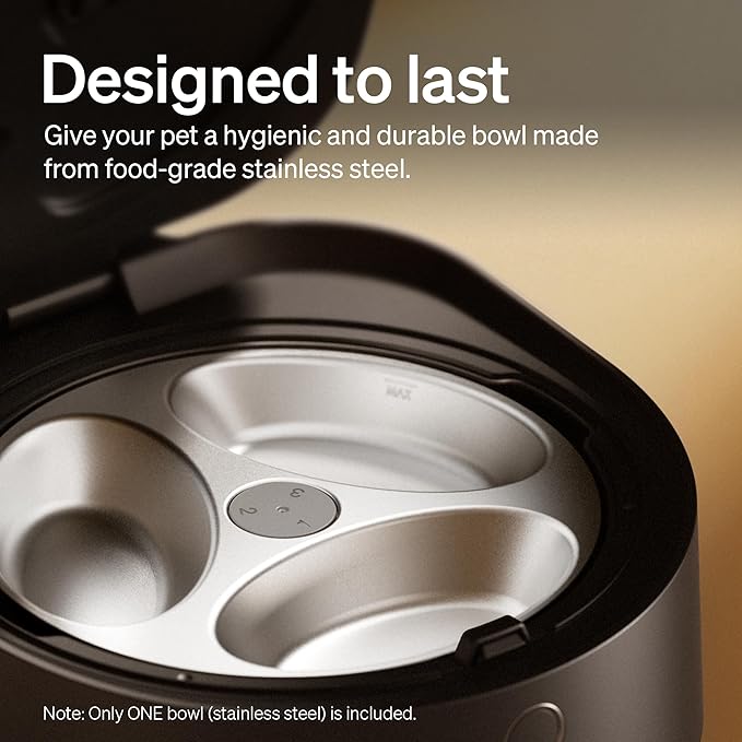 PETLIBRO Automatic Cat Feeder for Wet Food, Refrigerated Cat Feeder with Stainless Steel Bowl and Semiconductor Cooling, App Controlled Pet Food Dispenser Holds 3 Fresh Meals, Easy to Clean