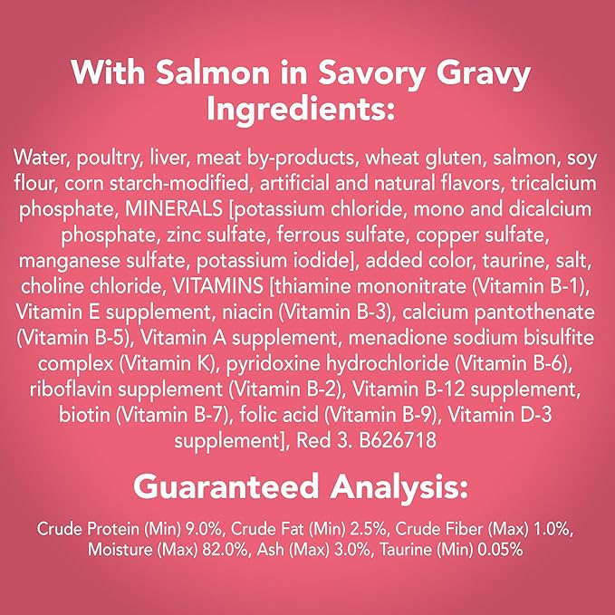 Purina Friskies Extra Gravy Wet Cat Food Chunky With Salmon in Savory Gravy - (Pack of 24) 5.5 oz. Cans