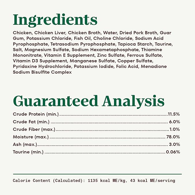 Nutro Perfect Portions Wet Cat Food Pate Chicken & Liver Recipe, Grain Free Wet Cat Food, 2.64 oz. Twin-Pack Trays (24 Count, Pack of 1)