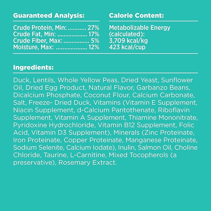 BIXBI Rawbble Freeze-Dried Raw Coated Dog Food, Duck – Fresh Meat, No Meat Meals, Grain-Free – USA Made, 24 lbs