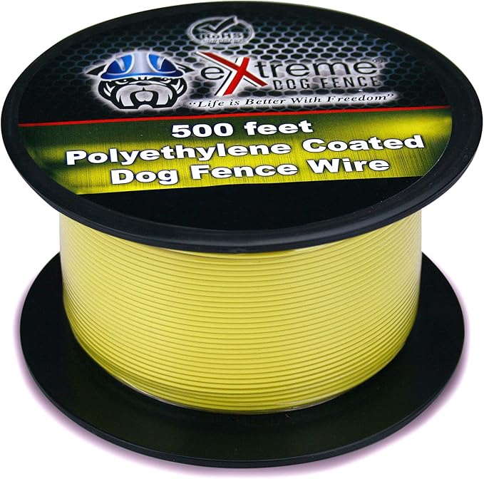 Best USA Dog Fence Wire Compatible with PetSafe, Extreme Dog Fence, and All Other Underground Dog Fences (500 feet) (500 ft)