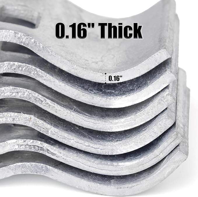 Mabeeze Dog Kennel Panel Clamps for 1-3/8" Pipes - 20 sets Pack - Galvanized Steel Connectors - Chain Link Fence Clamps for Panel Frame, Runs, Coops, Cages - Includes 20 Metal Zip Ties