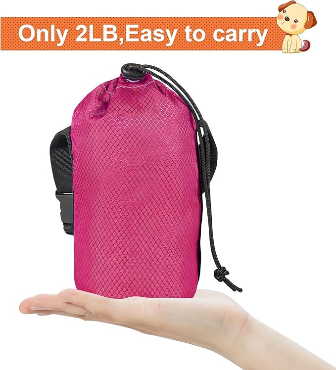 XiaZ Dog Tie Out Cable for Camping, 100ft Portable Overhead Trolley System for Dogs up to 200lbs，Dog Lead for Yard, Camping, Parks, Outdoor Events,5 min Set-up