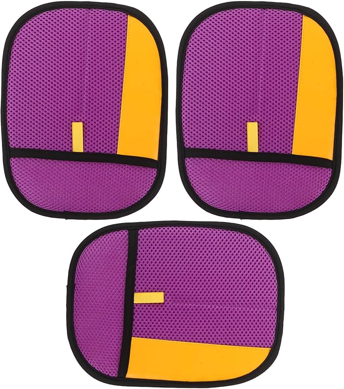 3pcs Static Pet Hair Removal Gloves for Cats and Dogs – Electrostatic Grooming Mitts for Reusable Fur Removal on Furniture, Clothing, and Carpets – Purple