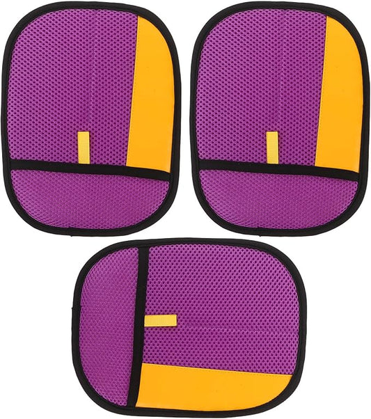3pcs Static Pet Hair Removal Gloves for Cats and Dogs – Electrostatic Grooming Mitts for Reusable Fur Removal on Furniture, Clothing, and Carpets – Purple