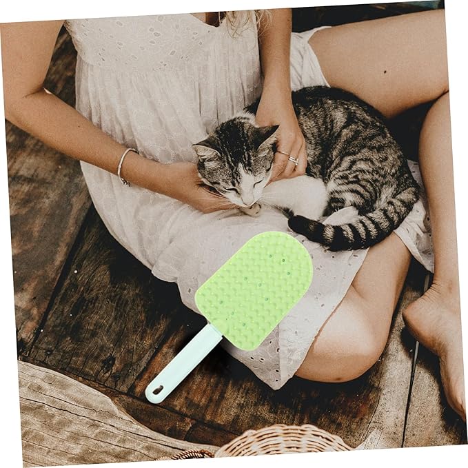 Totority 3pcs Cat Grooming Brushes for Efficient Hair Removal and Deshedding Ergonomic Dual-sided Combs for Indoor Pets Washable Design for Easy Maintenance for Cats and Small Dogs