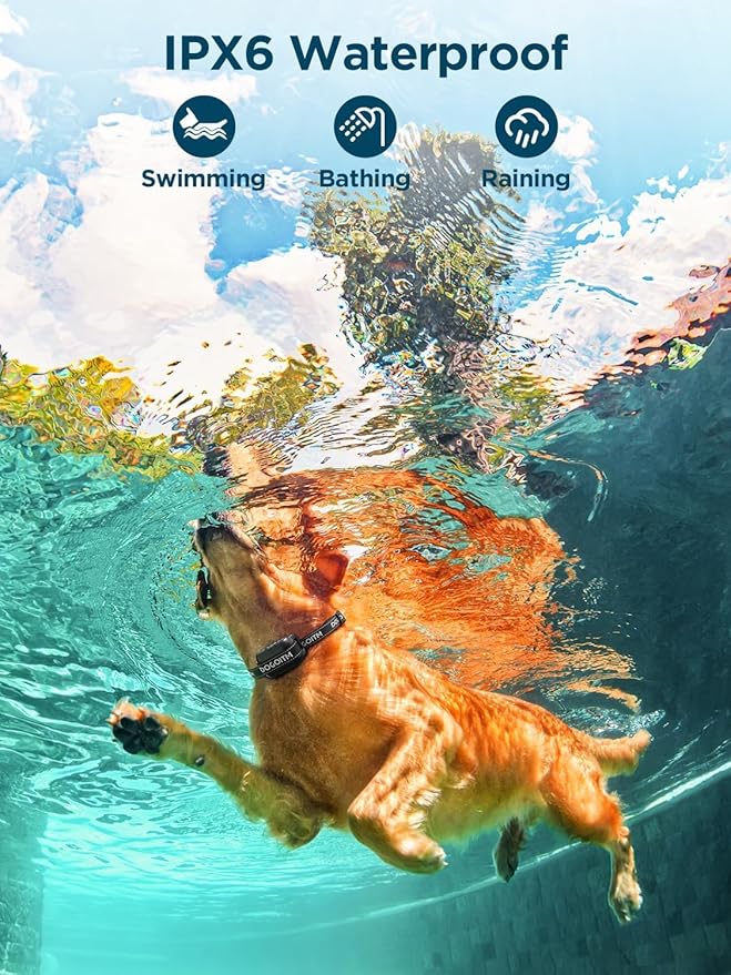 Wireless Dog Fence for 2 Dogs, GPS Wireless Dog Collar with 3 Warning Modes, Pet Containment System with AI Smart Signal, Electric Fence Collar for Outdoor Use(2 Collars)