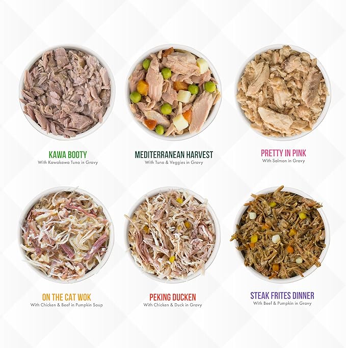 Weruva TruLuxe Cat Food, TruSurf and Turf Trial Variety Pack, 3oz Can, Pack of 6