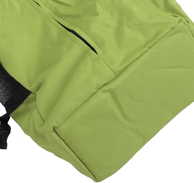 Drfeify Pet Carrier Backpack Ventilated Mesh Comfortable Front Back for Outdoor Traveling Cat Dog Supplies (Green)