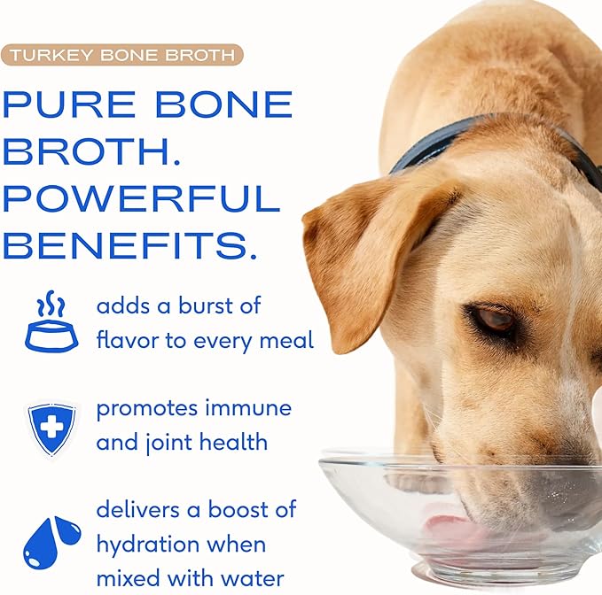Native Pet Savory Wellness Duo: Turkey & Beef Bone Broth Powder for Dogs - Dog Food Toppers for Picky Eaters - Provides Extra Nutrition for Joint Strength, Immune Support & Heart Health - 96 Scoops
