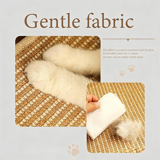 Cat Recliner Scraper Board, 2026 Upgrade Cat Recliner Scratch Board, 23.6" Large 2 in 1 Cats Recliners Chair, Scratch Resistant & Low Lint, Fits Cats Up to 20 in Body Length