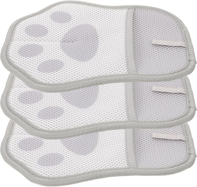 TOYANDONA 3pcs Pet Grooming Gloves for Hair Removal, Reusable Electrostatic Static Removal Mittens, Grey De-Shedding Gloves for Dogs and Cats, Suitable for Furniture and Carpet Cleaning