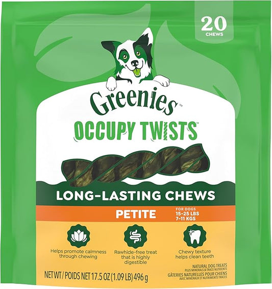 Greenies Occupy Twists Natural Dog Treats Petite