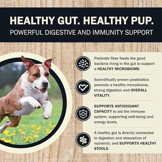 Redbarn Powerfood Air Dried Dog Food for Digestive Gut Health - 93% Beef, Beef Organs & Lamb with Prebiotics & Postbiotics - Non-GMO Dry Full Feed or Topper Made in USA - 2lb