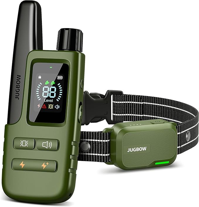 Jugbow 4200FT Dog Training Collar with Remote IPX8 Waterproof with 4 Training Modes, Rechargeable E-Collar for Lager Medium Small Dogs