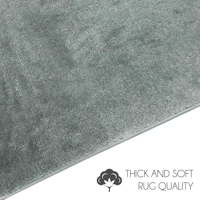 SussexHome Pets Cat and Dog Litter Mat for Litter Box - Washable Soft Cat and Dog Feeding Mat - Paws-Kind Slip Resistant Place Mat - 2' x 3'