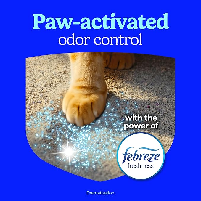 Fresh Step Odor Shield Light Weight Advanced Multi Cat Clumping Litter with Febreze Freshness, 11.5 lb, Pack of 2 (Package May Vary)