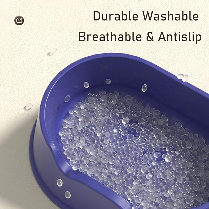 Plastic Cat Bed 100% Recycled Plastic - Cat Bed Durable Washable Breathable & Antislip Easy to Clean Great for Small -Purple