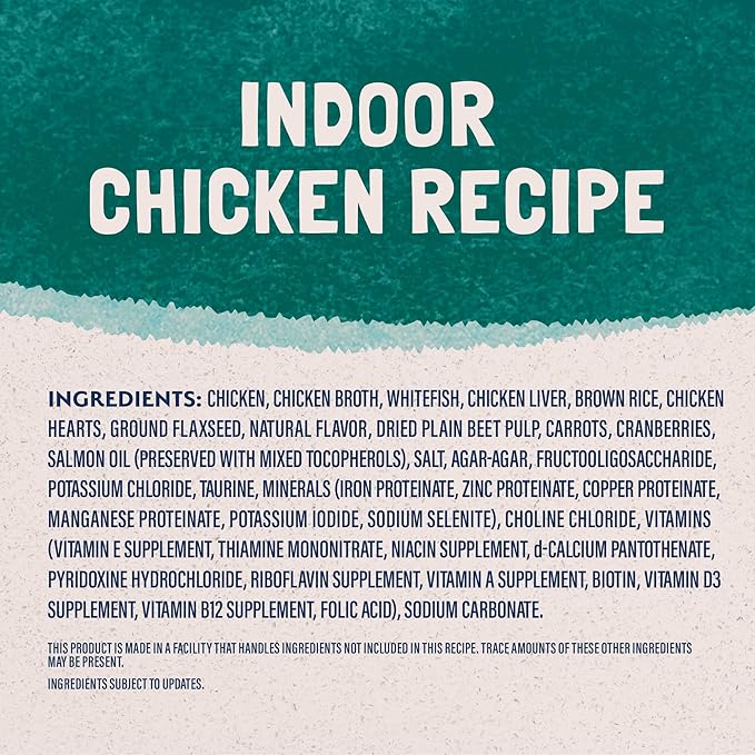 Natural Balance Ultra Premium Chicken Indoor Cat Food | Wet Canned Food for Cats | 5.5-oz. Can, (Pack of 24)