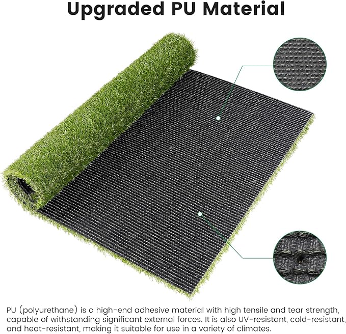 36" x 24" Fake Grass Mat for Dogs, Premium Washable Artificial Turf Grass Rug for Patio Lawn Balcony Door Dog Pet Pee Potty Training