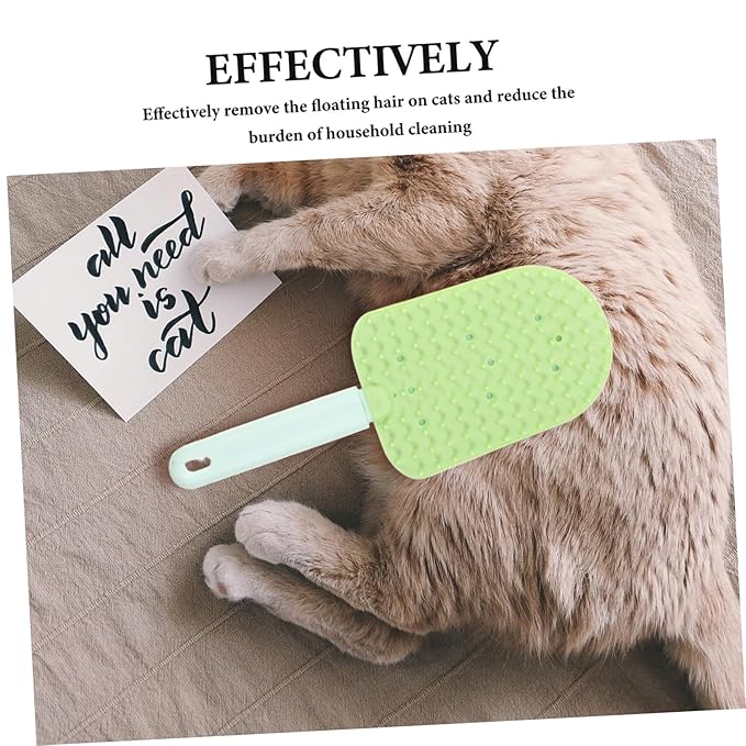 3pcs Cat Grooming Brush for Indoor Cats Dual-sided Deshedding Tool for Hair Comfortable Grip Efficient Hair Removal Washable Pet Grooming Combs
