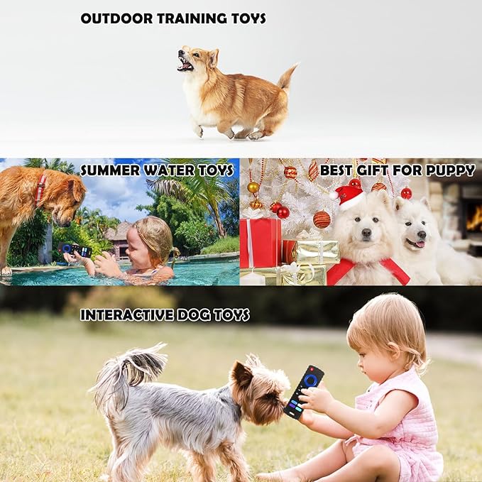 Puppy Toys for Teething, Remote Control Teether for Small Dogs,Puppy Teething Toy for Boredom & Stimulation,BPA-Free (Black01)