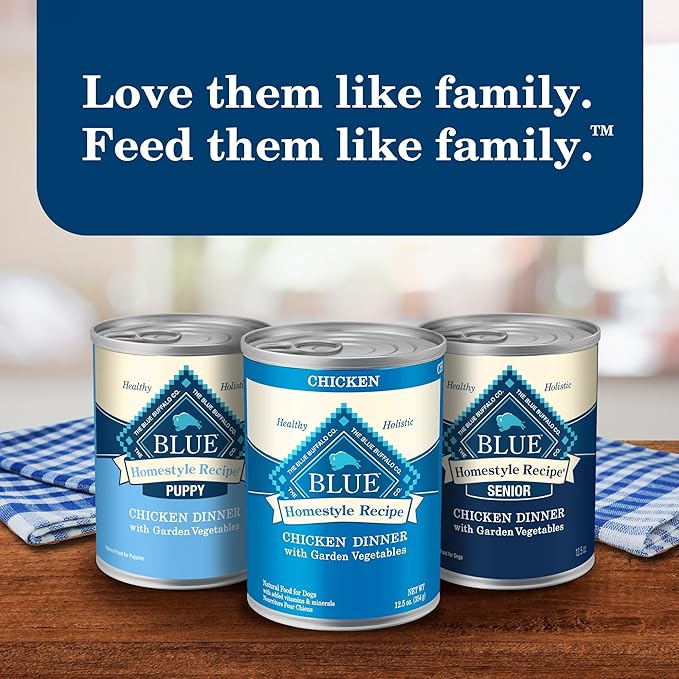 Blue Buffalo Homestyle Recipe Adult Small Breed Wet Dog Food, Made with Natural Ingredients, Chicken Recipe, 5.5-oz Cans (24 Count)