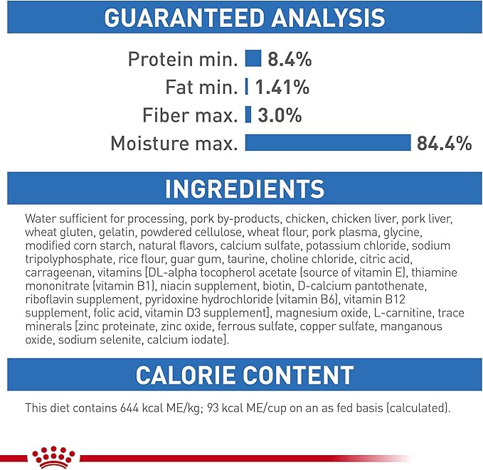 Royal Canin Feline Care Nutrition Weight Care Adult Thin Slices in Gravy Cat Food, 5.1 oz (Pack of 24)