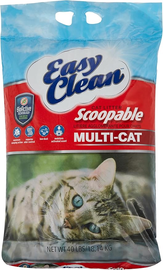 Pestell Easy Clean Multi-cat Scoopable Cat Litter