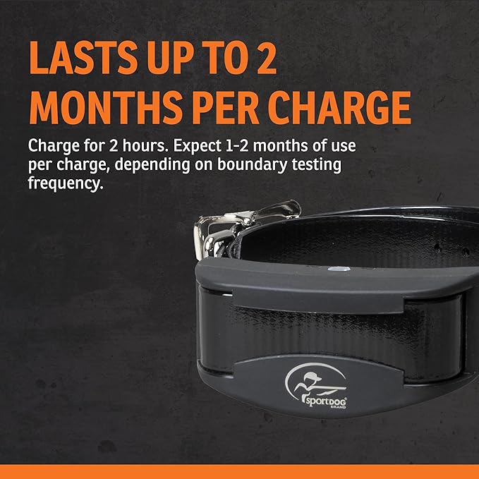 SportDOG Rechargeable In-Ground Fence System - Creates Secure Play Area - Electric Fence for Dogs - Waterproof Collar - Long-Lasting System - Expandable Design