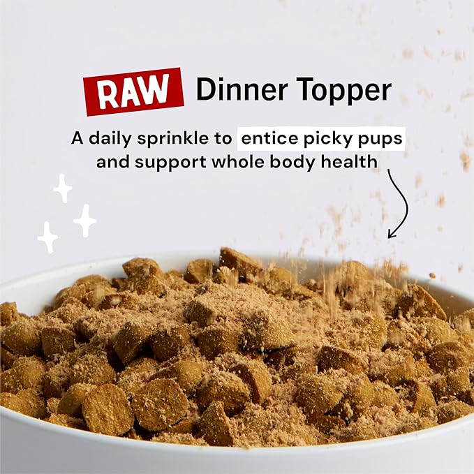 Stella & Chewy's Freeze-Dried Raw Marie's Magical Dinner Dust - Premium Bacon Dog Food Topper with Organic Fruits & Vegetables - Perfect for Picky Eaters - 7oz,(Pack of 2)