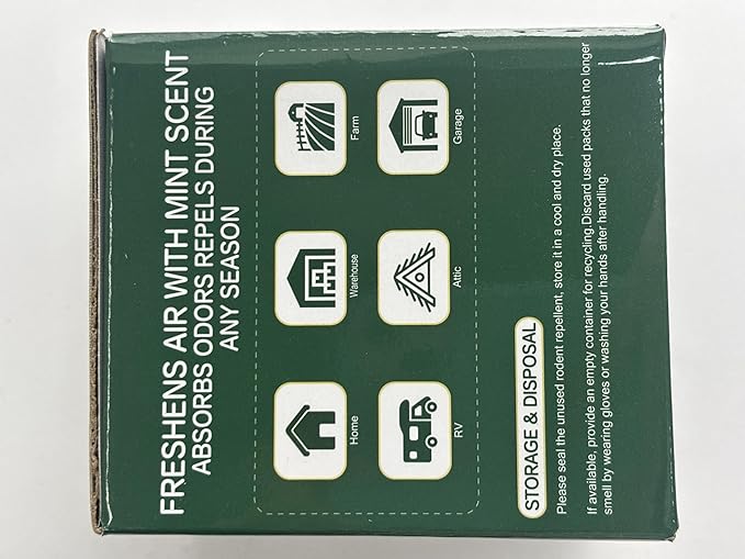 Mice Rats Repellent 7 Pack, Peppermint Oil Moth Balls for Mouse Rodent Deterrent, Natural Pest Control Balls for Squirrels,Mole, Skunk, Safe for Humans & Pets, Indoor and Outdoor Use