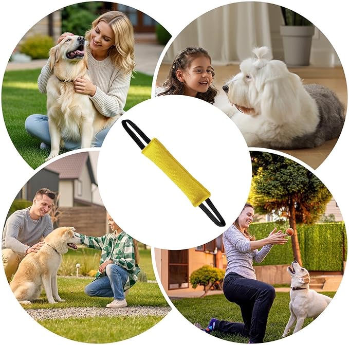 Dog Training Tool - Pet Fetch Supplies, 58x7cm Bite Resistant Dog Chew Toy for Training, Sturdy Structure with Flexible Texture, Reliable Animal Tool for Play Boosting and Pet Engaging